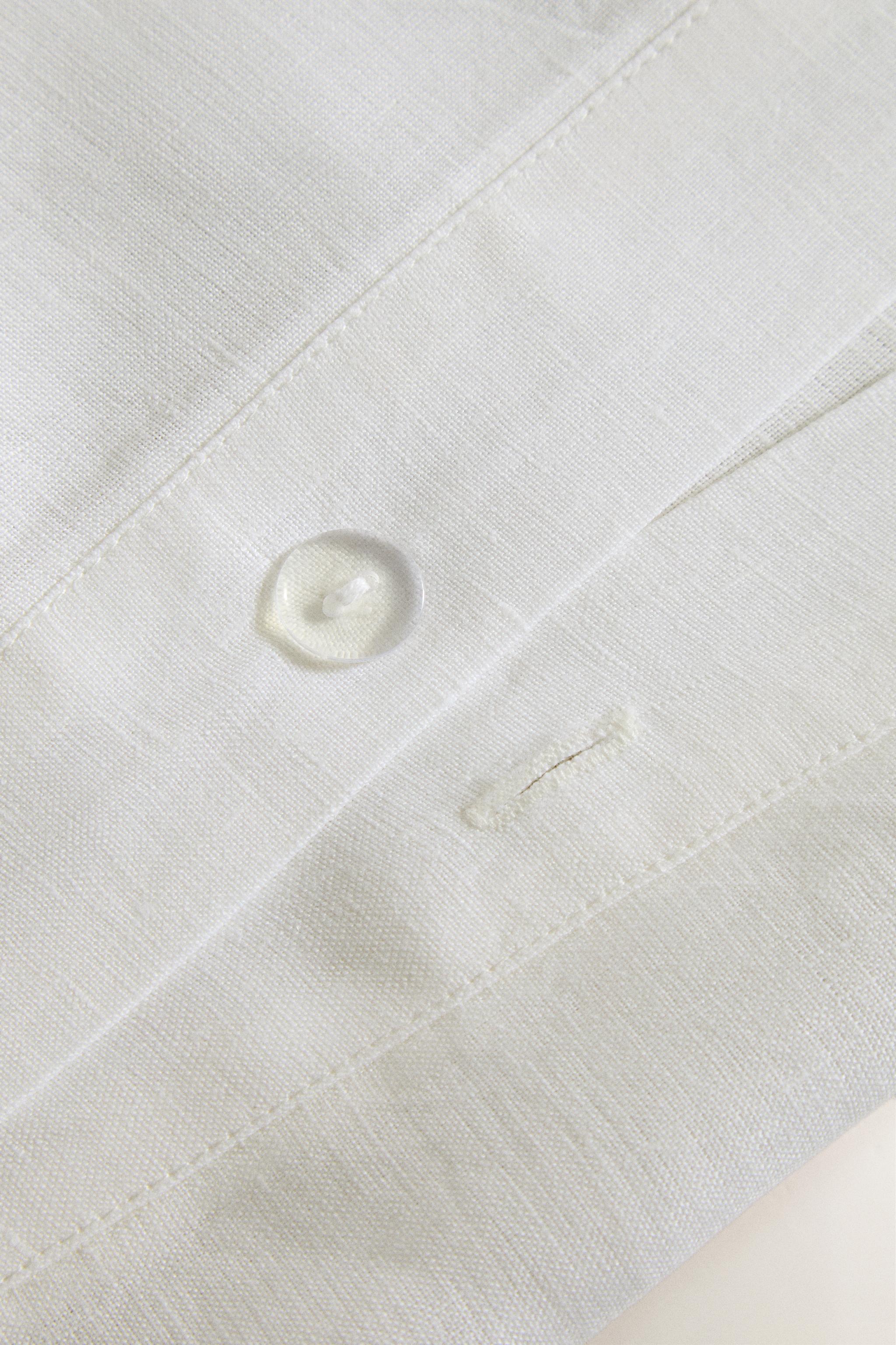 LINEN HEMSTITCH DUVET COVER