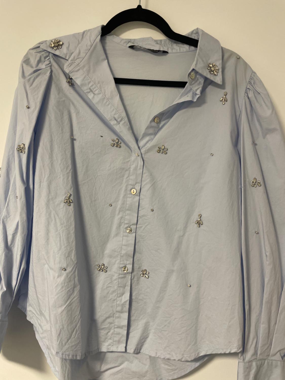 RHINESTONE POPLIN SHIRT - Image 2