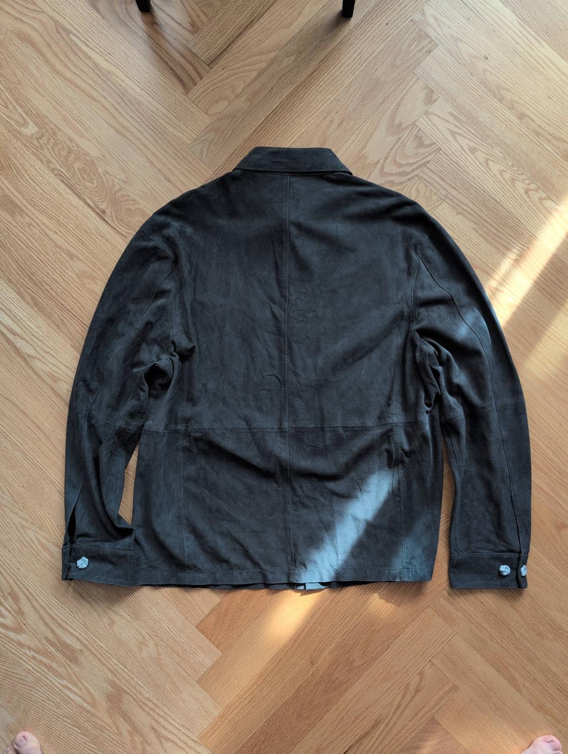REGULAR FIT SUEDE LEATHER OVERSHIRT - Image 2