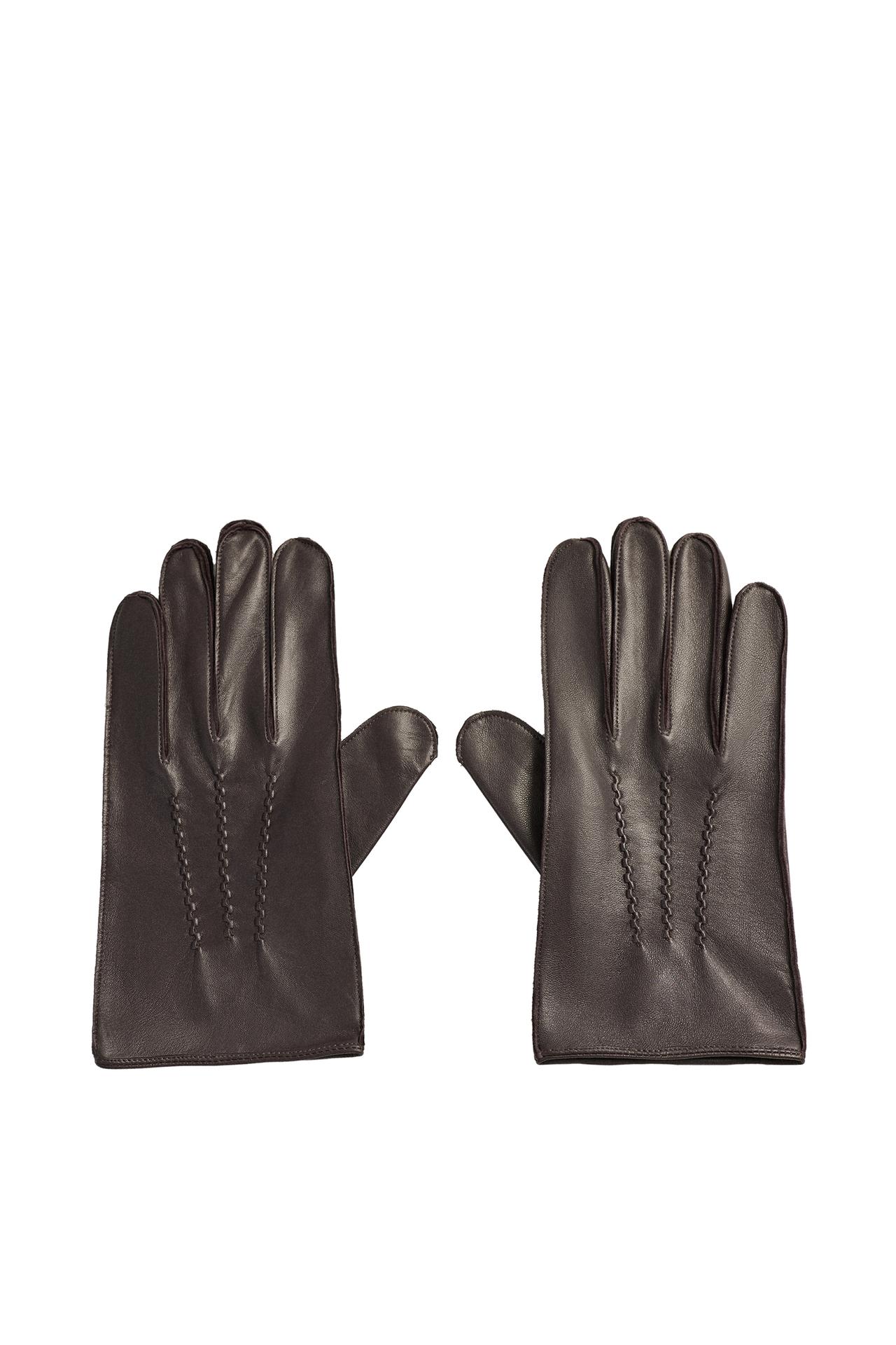 LEATHER GLOVES WITH TOPSTITCHING