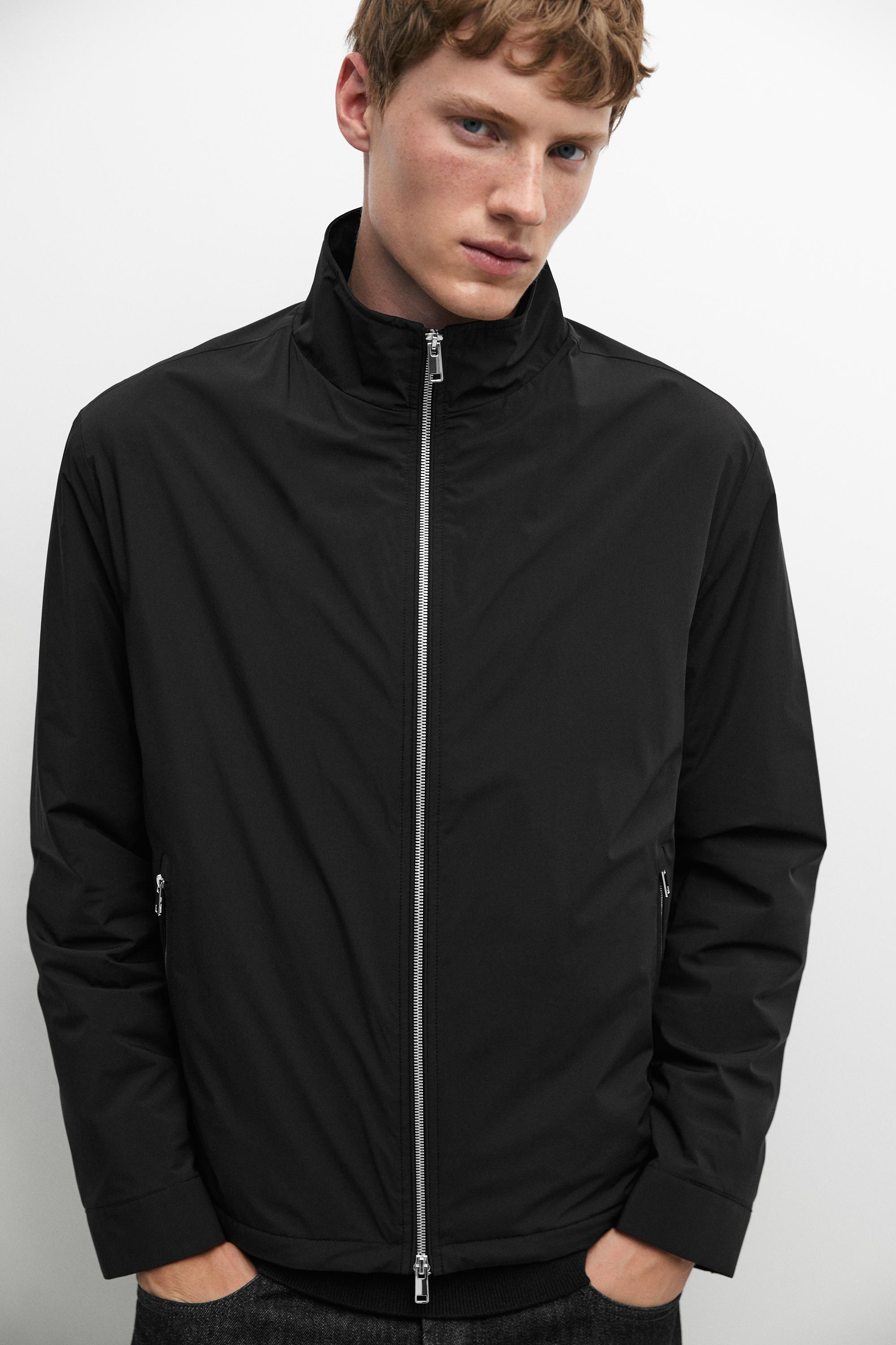 Technical jacket with pocket detail — Black