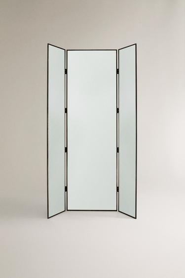 METAL TRIPTYCH MIRROR - Nero di Zara
