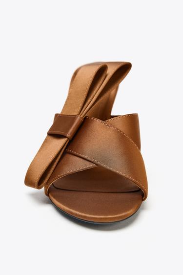 SANDALES LACET LATÉRAL - Marron de Zara - Image 5