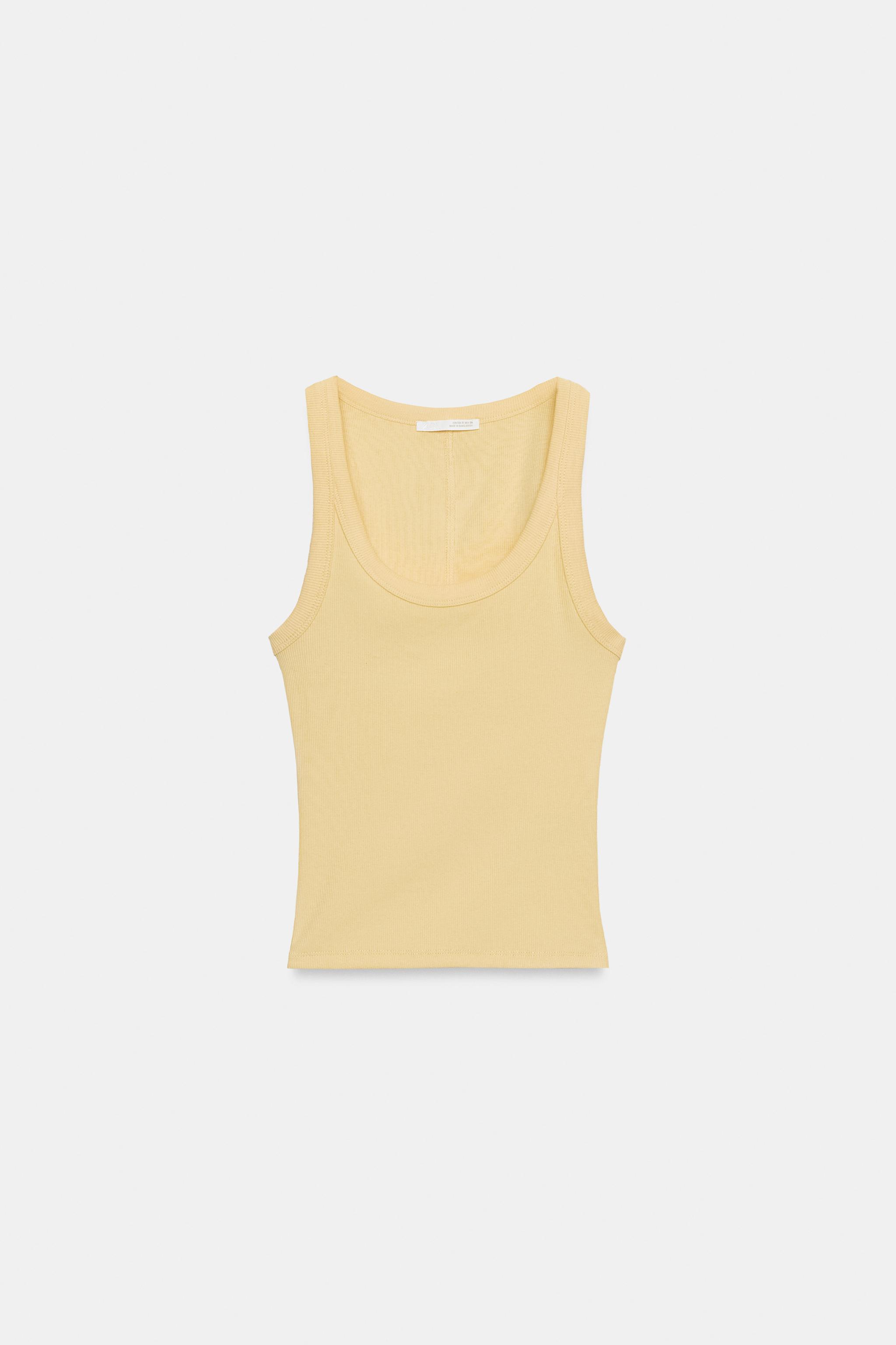 RIBBED SLEEVELESS TOP