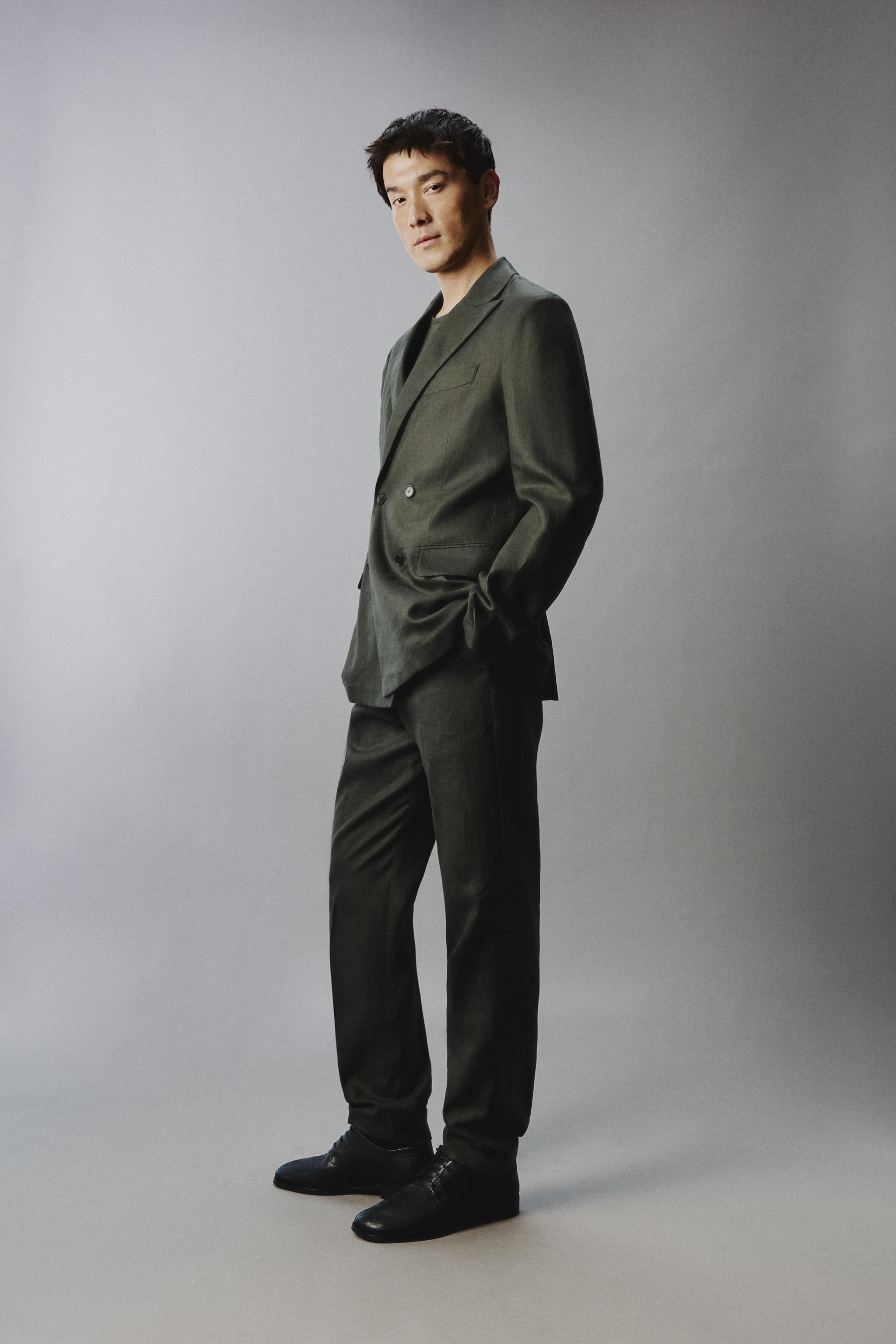 PANTALON DE COSTUME 100 % LIN