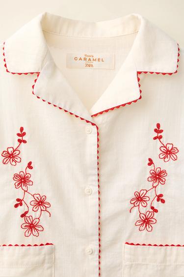 CHEMISE BRODERIES CREATED BY CARAMEL LONDON X ZARA - Vanille de Zara - Image 2