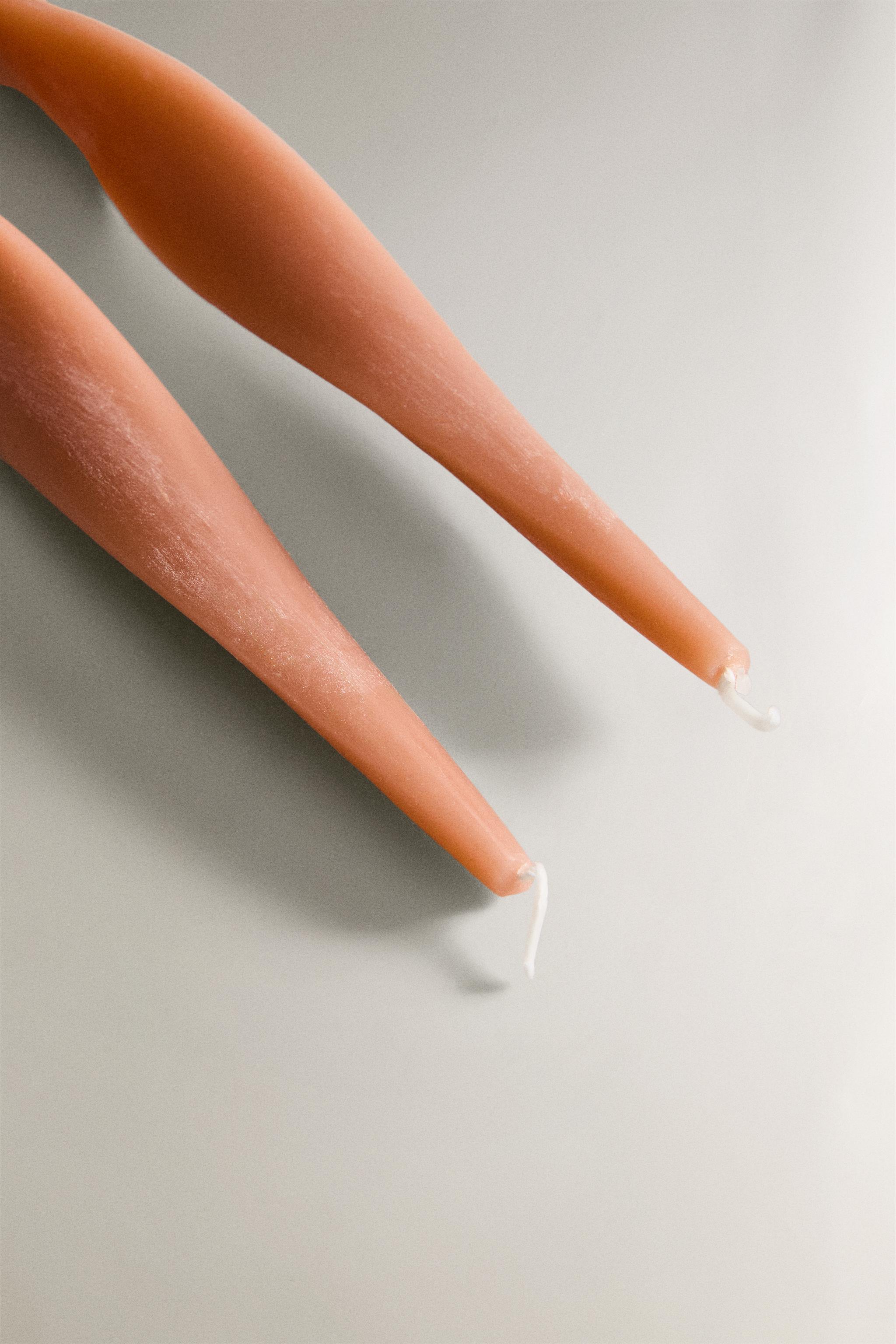 LOT BOUGIES DÉCORATIVES POUDRÉES (LOT DE 2)