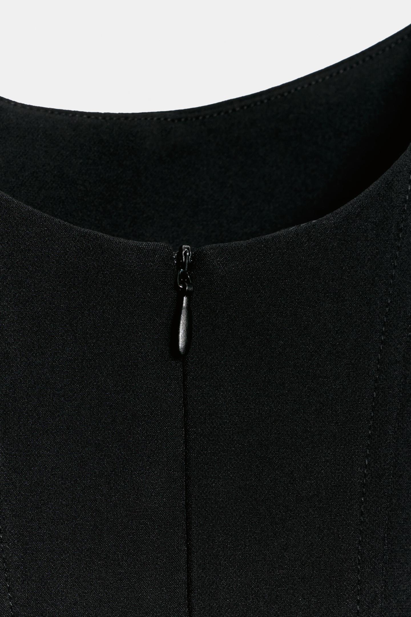 Женское платье Zara Voluminous Seam Mini, цвет: Чёрный — фото 8