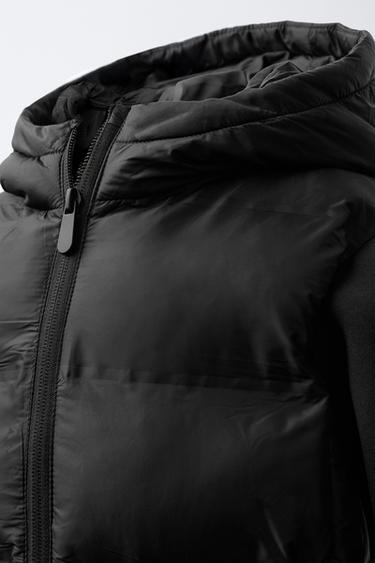 QUILTED CONTRAST JACKET - Black by Zara - Image 4