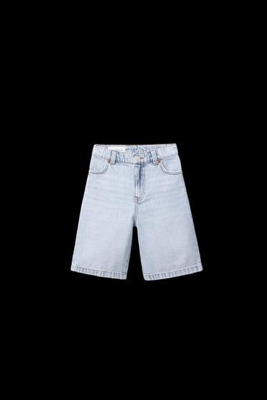 DENIM CARPENTER BERMUDA SHORTS - Light blue by Zara - Image 0
