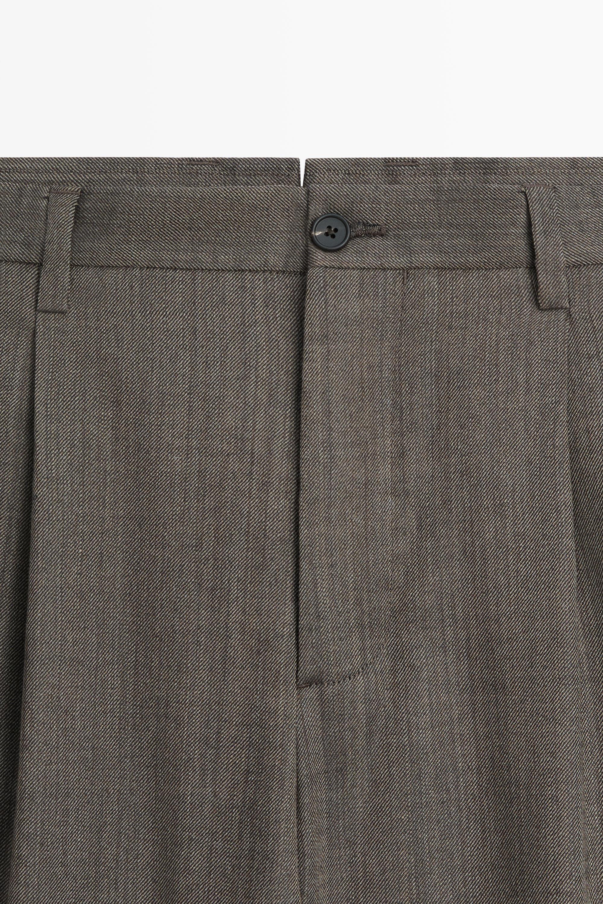 Pantalon habillé à pinces 100 % laine - LIMITED EDITION