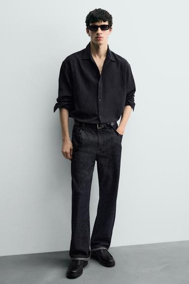 LEATHER BUCKLE SHOES - Black by Zara - Image 1