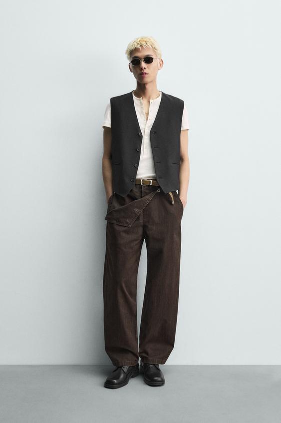 RELAXED FIT OVERALL POCKET PANTS from Zara - $79.90