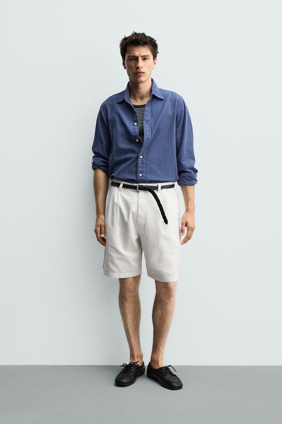 RELAXED FIT PLEATED SHORTS from Zara - $59.90