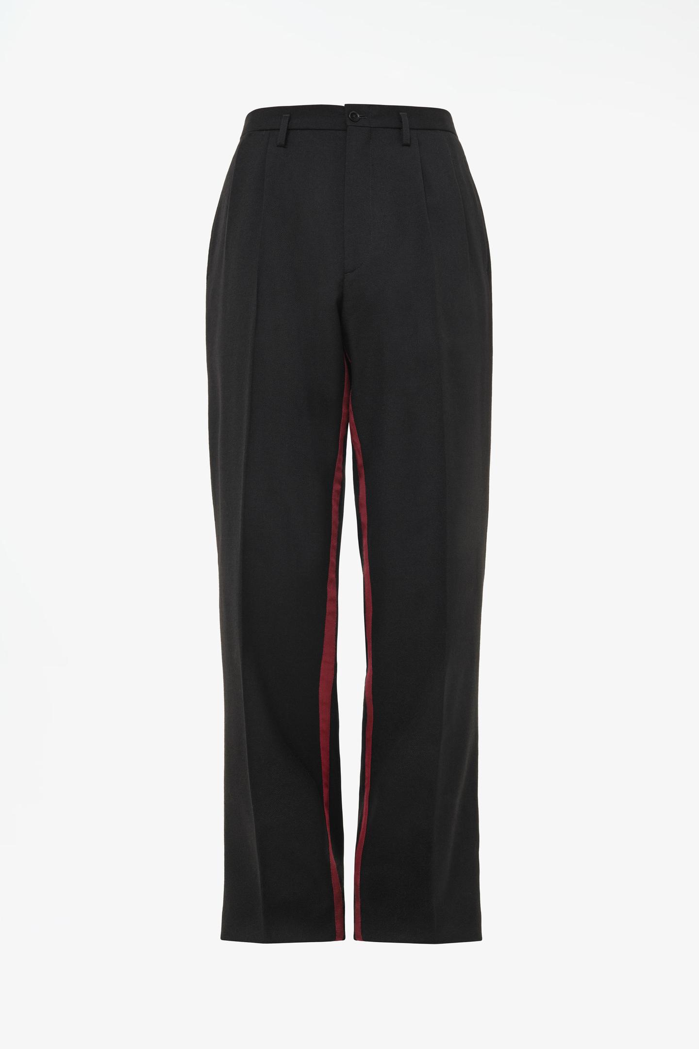 Мужские брюки Zara Limited Edition 100% Wool Tuxedo Suit, цвет: Чёрный — фото 1