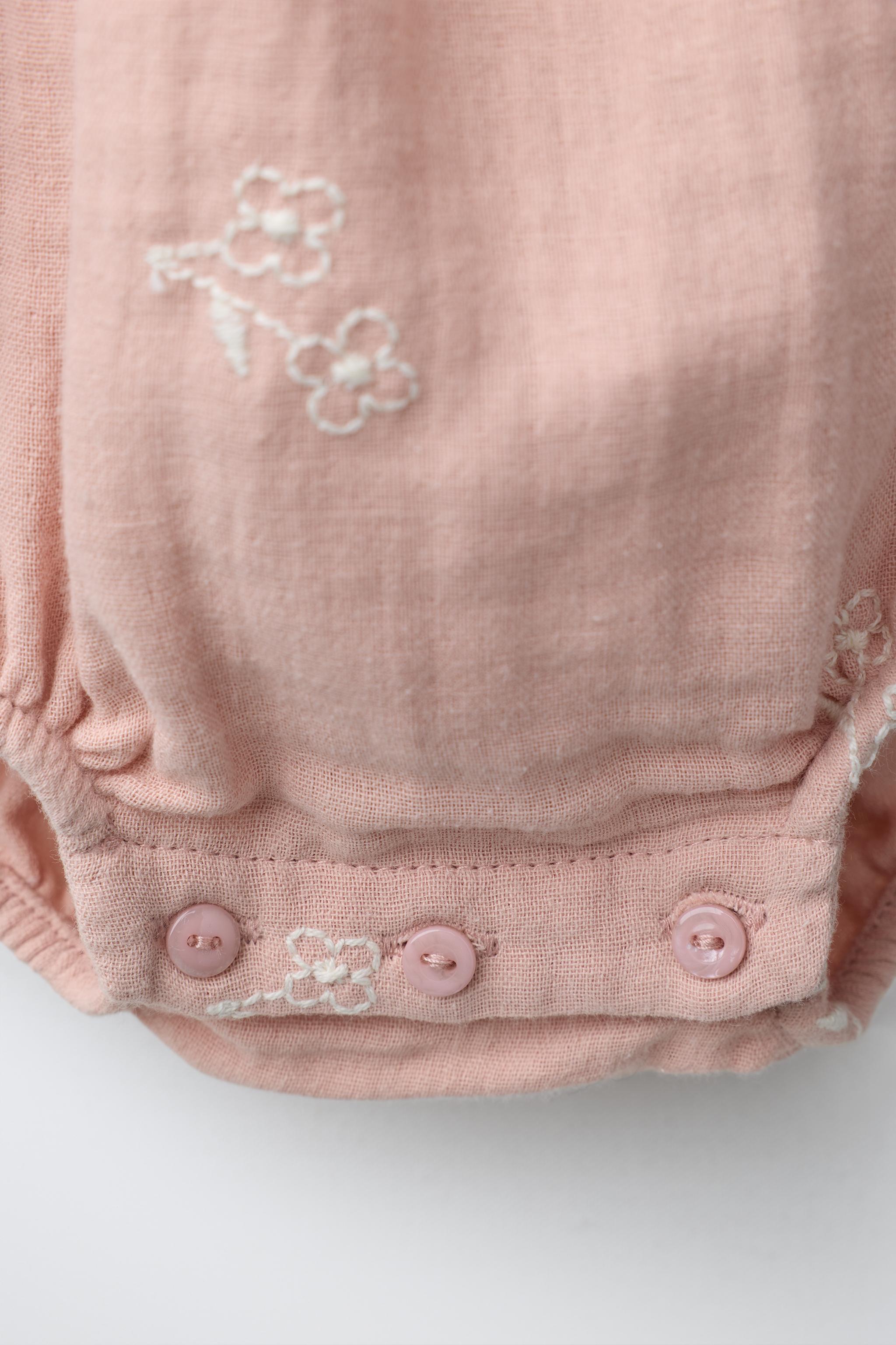 EMBROIDERED FLORAL ROMPER
