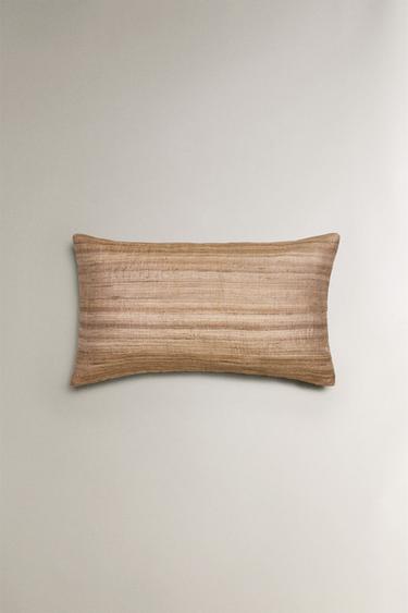 HOUSSE DE COUSSIN SOIE - Beige clair de Zara