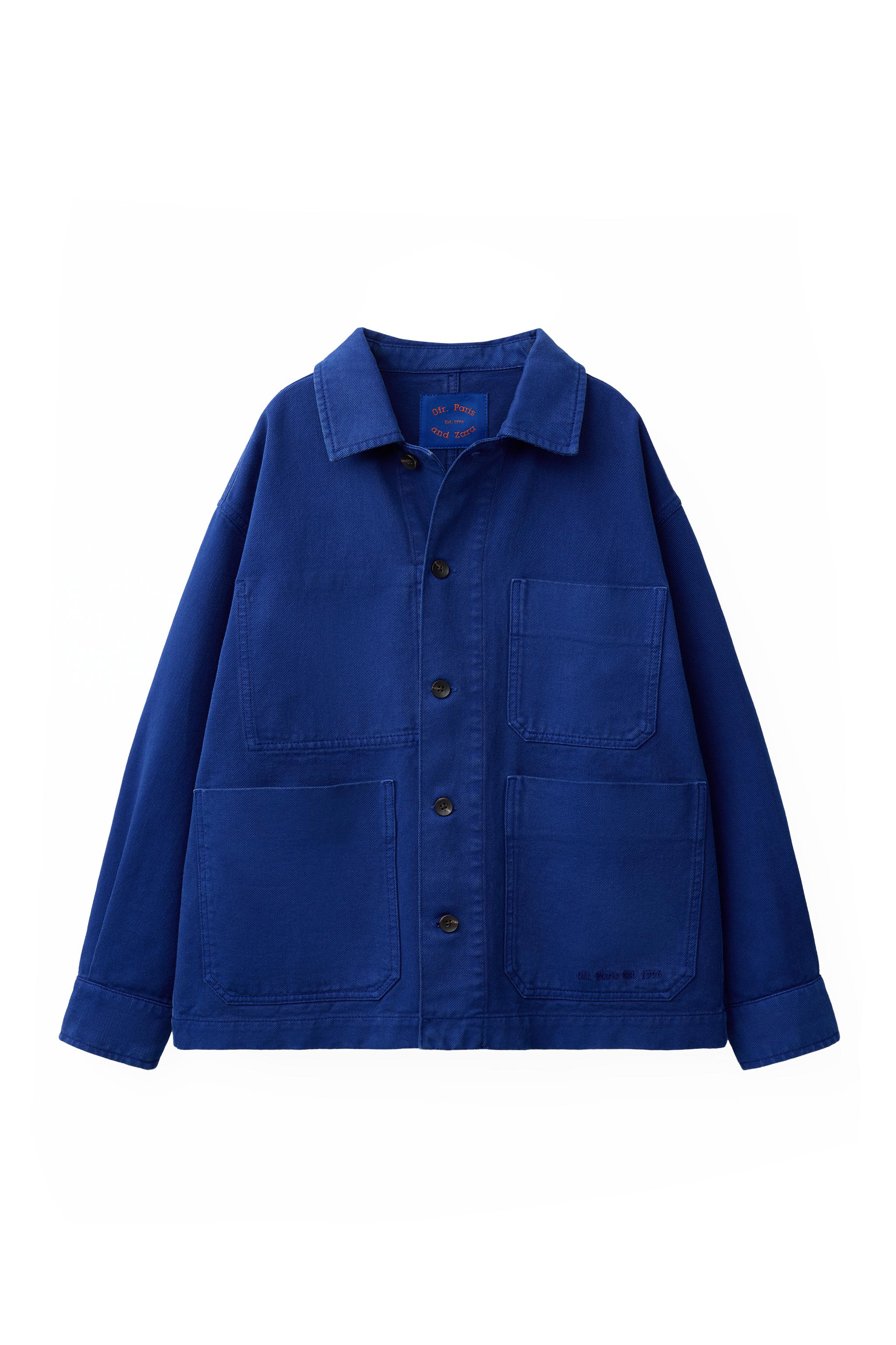 SOBRECAMISA CANVAS TEXTO BORDADO 0FR. PARIS X ZARA