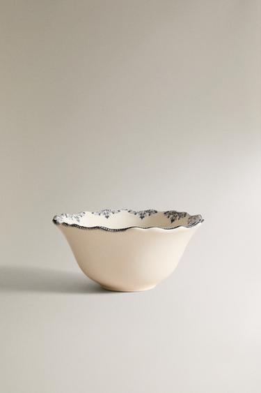 Zara MINI DESSERT BOWL WITH PLACEMENT DESIGN - 藍色 / 灰色