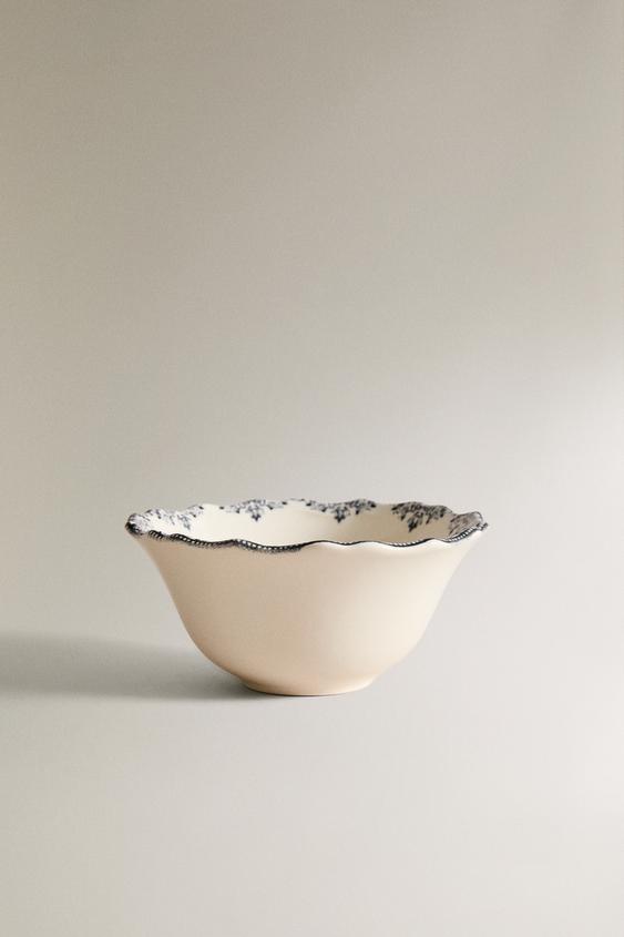 MINI BOL À DESSERT À MOTIF - Bleu / Gris de Zara - Image 0