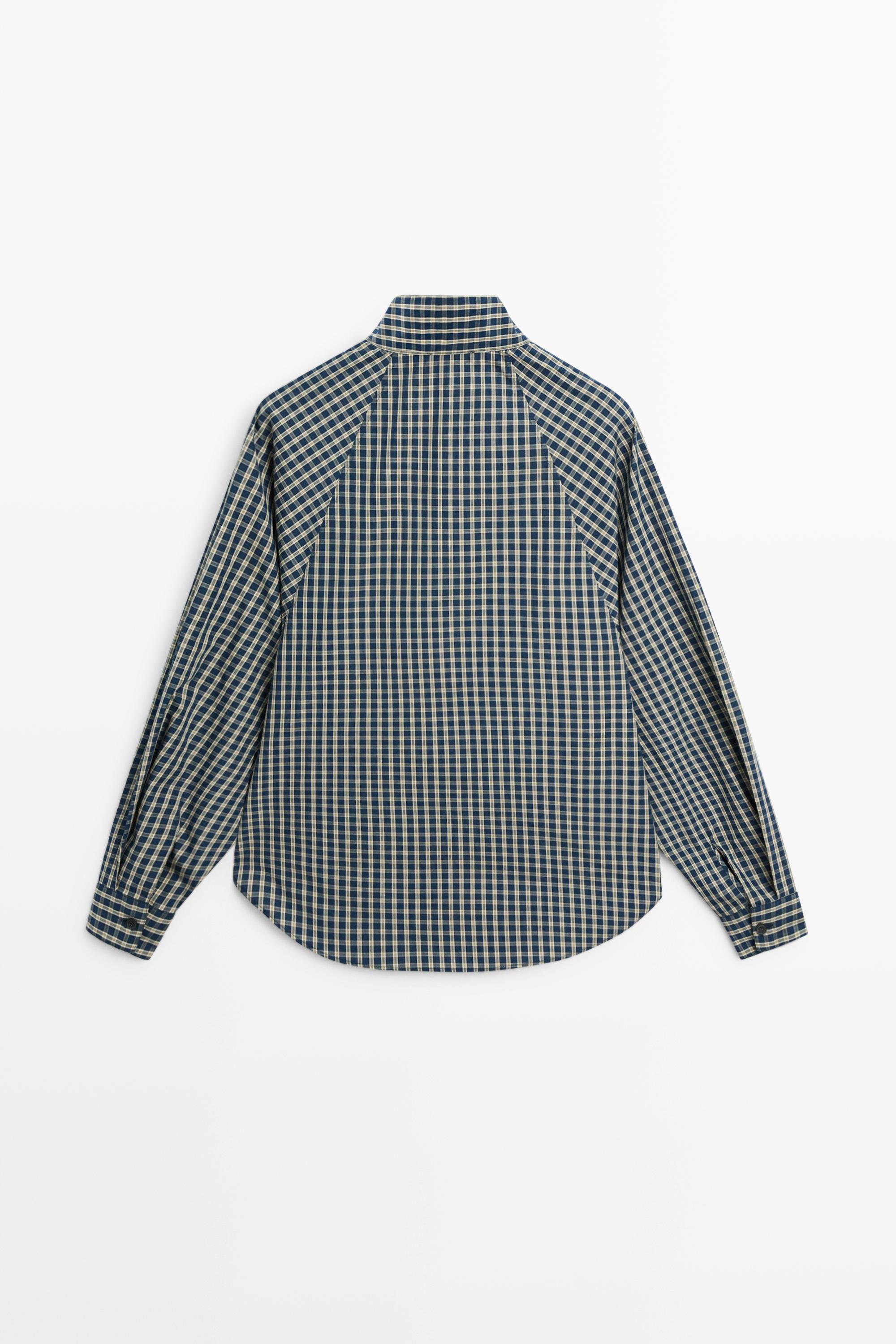 Chemise à carreaux 100 % coton