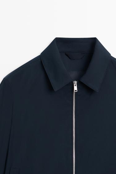 Lightweight jacket with collar detail — Navy blue 2