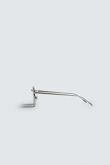 MATTE METAL SUNGLASSES - Matte silver by Zara - Image 3