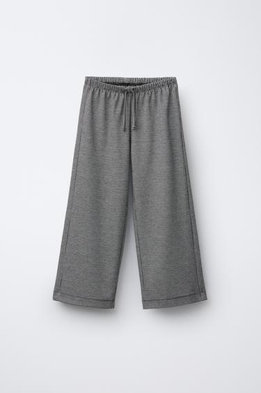 JACQUARD TROUSERS - Grey by Zara