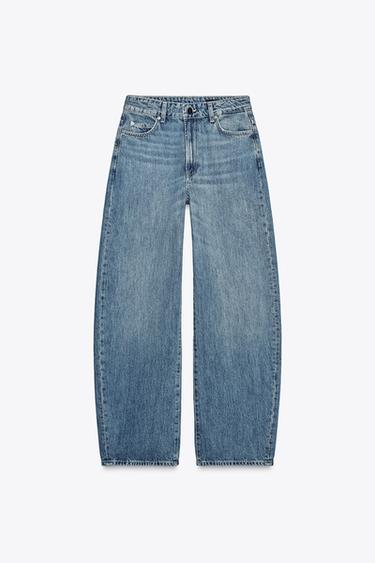 Zara ZW COLLECTION BARREL HIGH WAIST JEANS - Mid-blue - Image 0