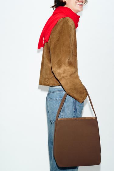 Zara 水桶單肩包 - 棕色