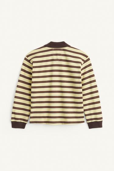 STRIPED T-SHIRT 15 - Light yellow by Zara
