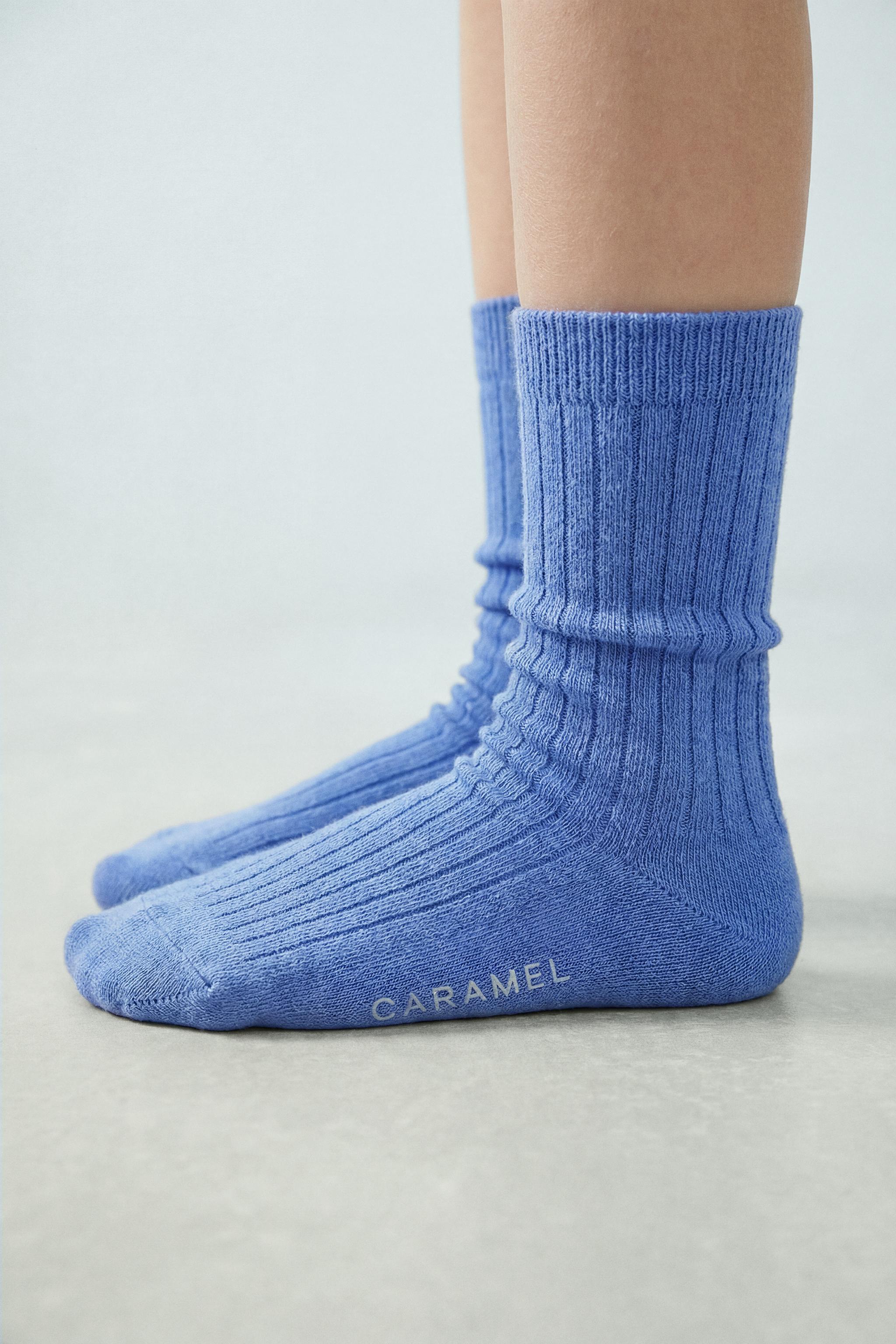 LONG RIBBED SOCKS CREATED BY CARAMEL LONDON X ZARA
