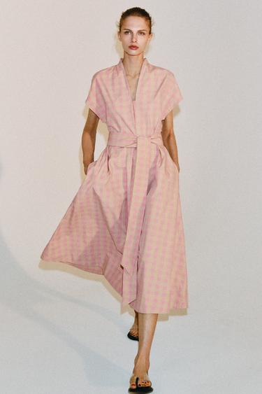 Women's Pink Dresses | ZARA United States Women's Pink Dresses | ZARA United States