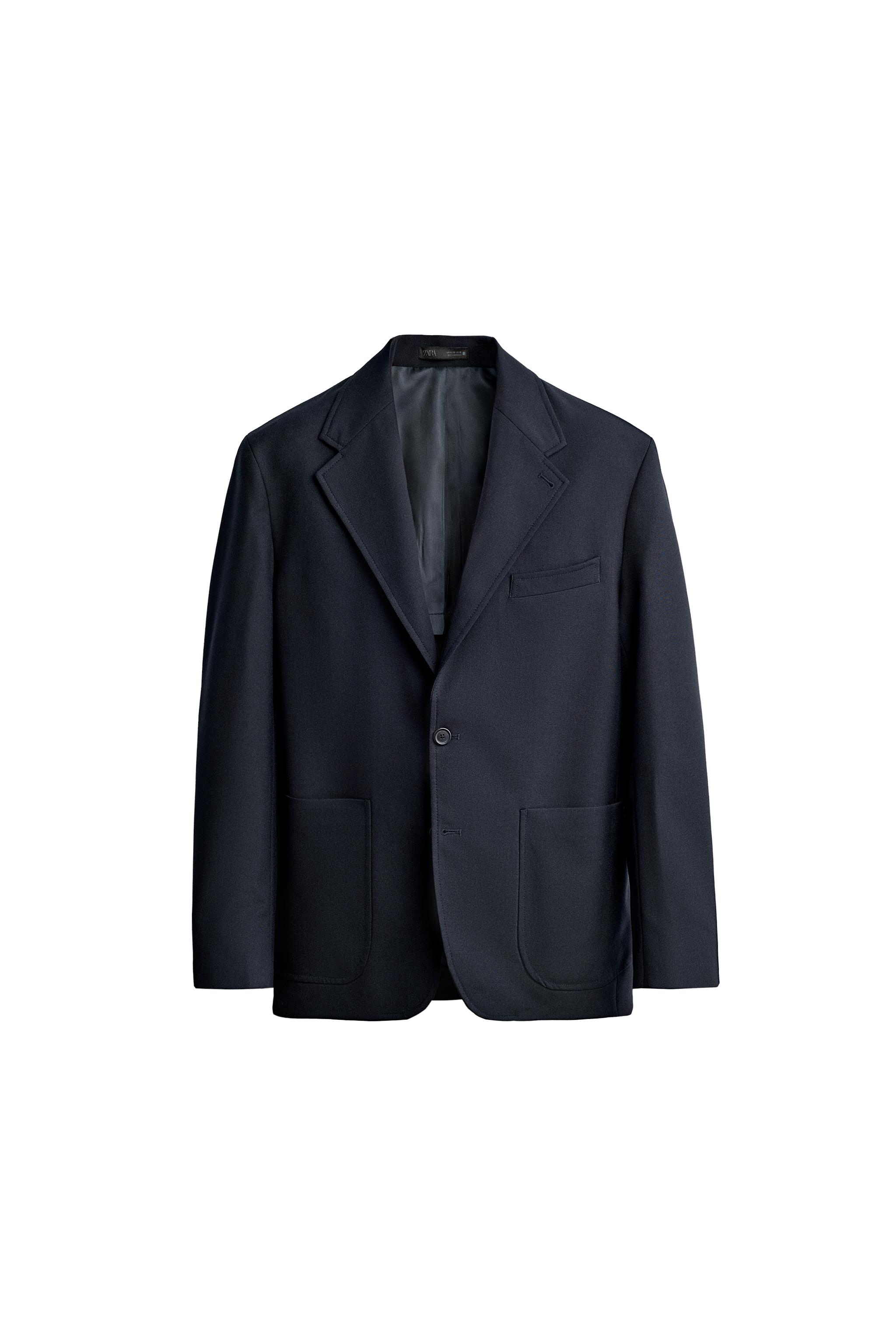 100% WOOL RELAXED FIT BLAZER