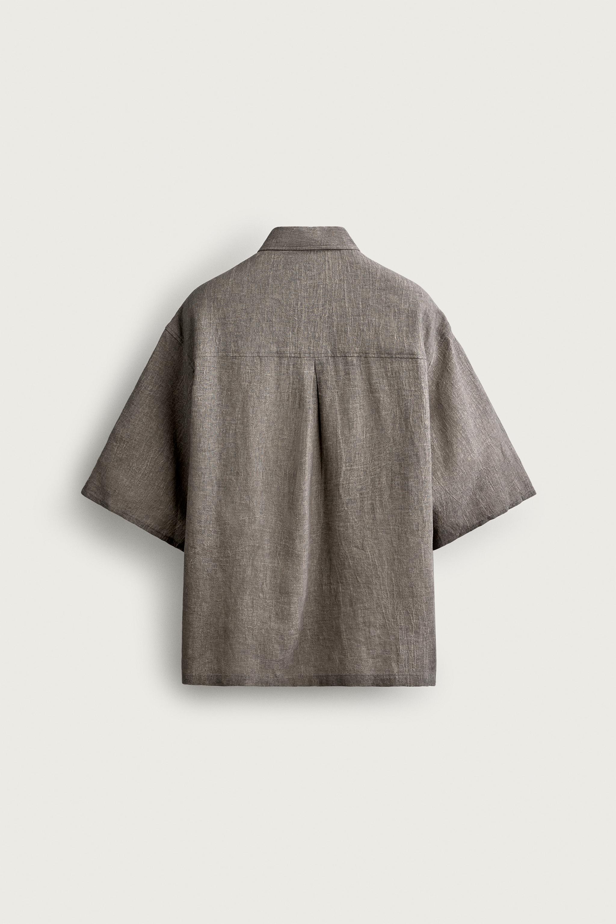 RELAXED-FIT LINEN-COTTON POLO SHIRT