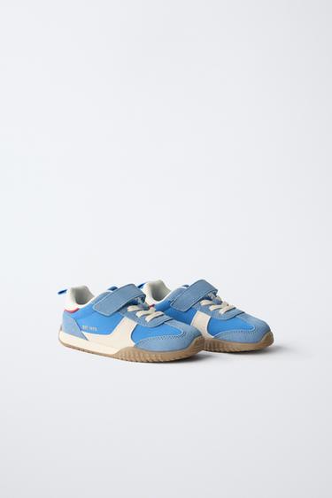 SPLIT SUEDE TRAINERS - Bluish by Zara - Image 1