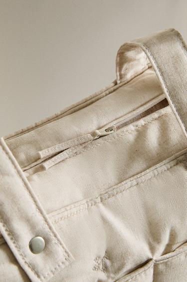 EMBROIDERED MATERNITY BAG - Ecru by Zara