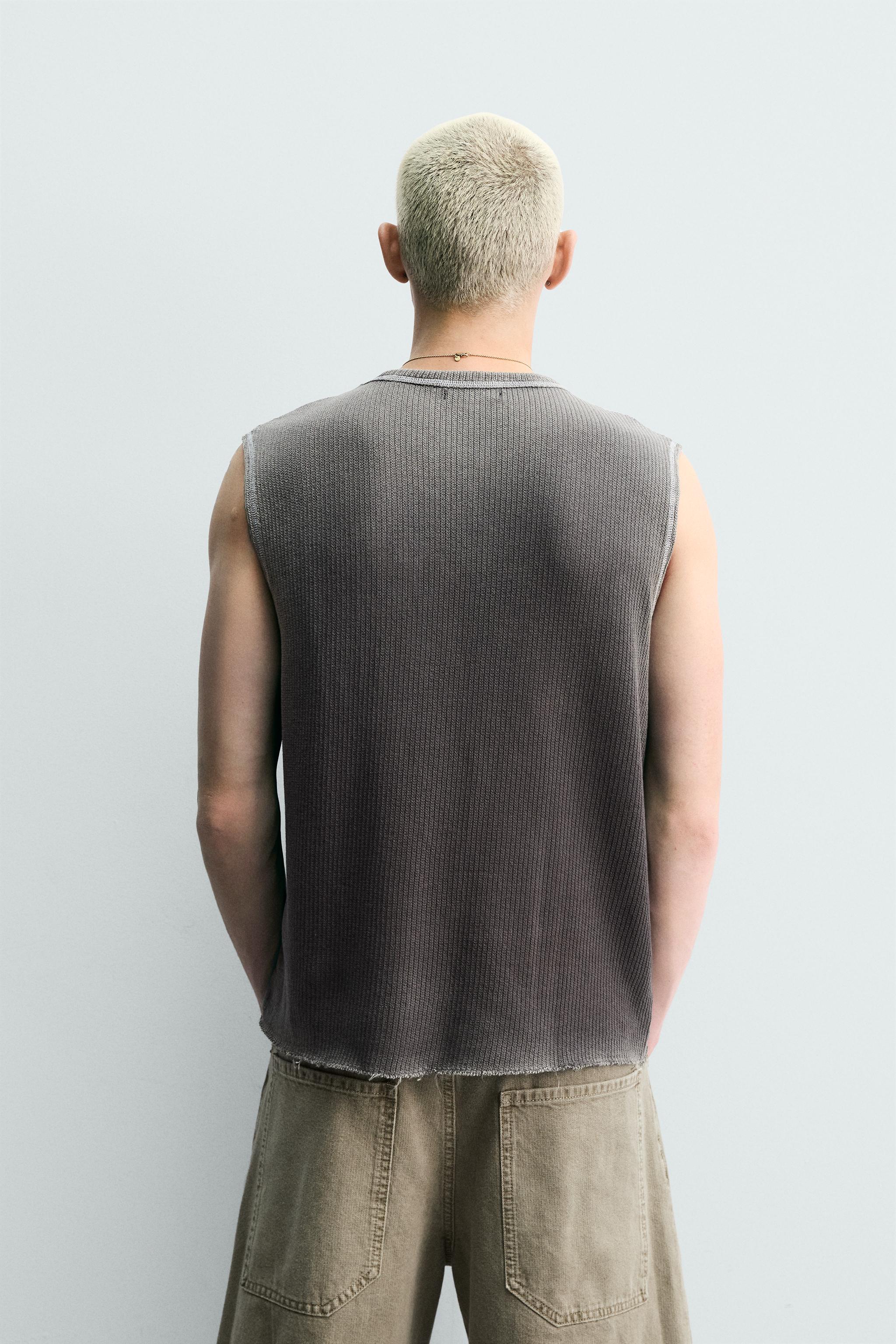 WASHED KNIT TANK TOP