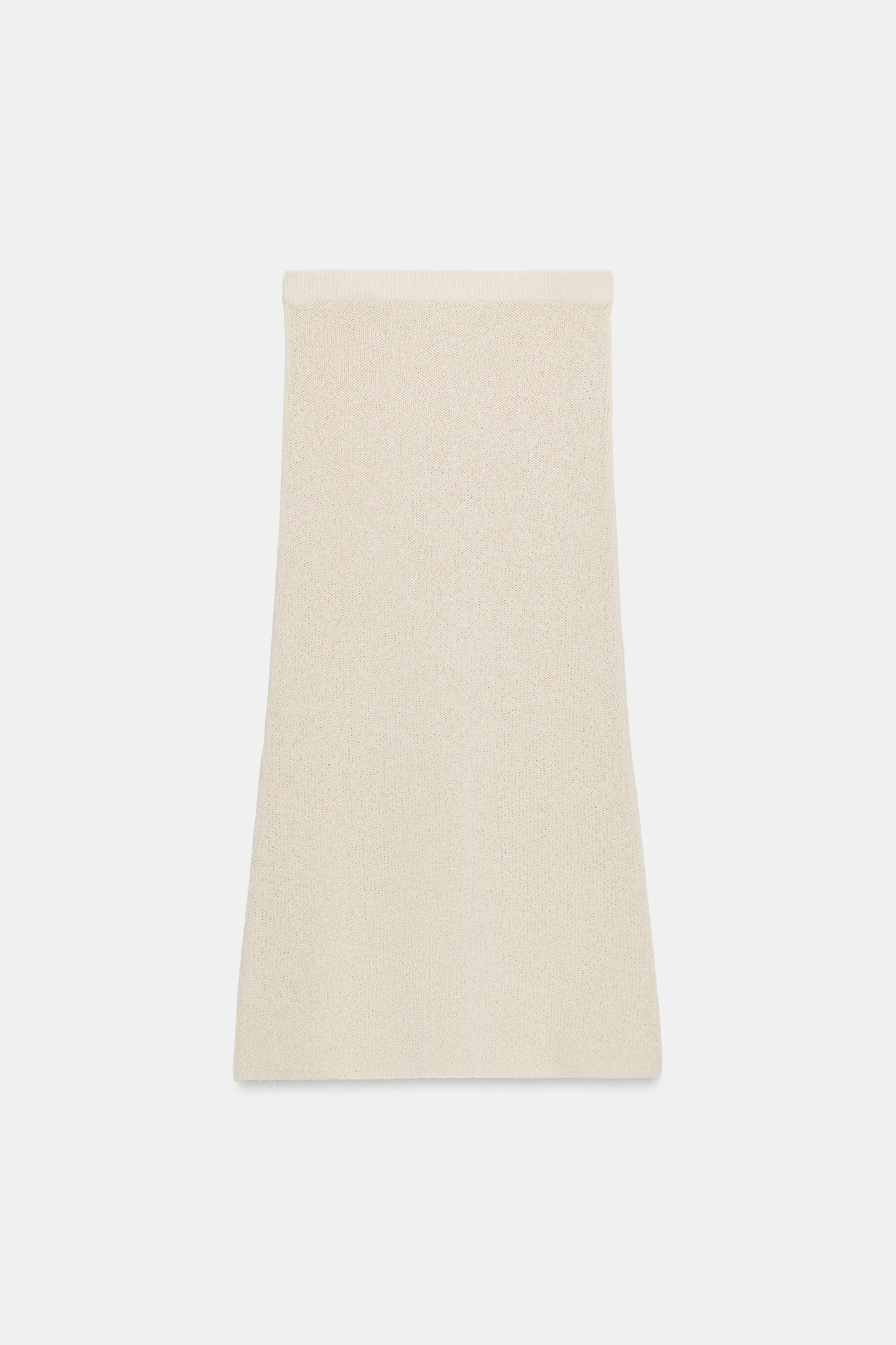 KNIT MIDI SKIRT - Sand | ZARA United States