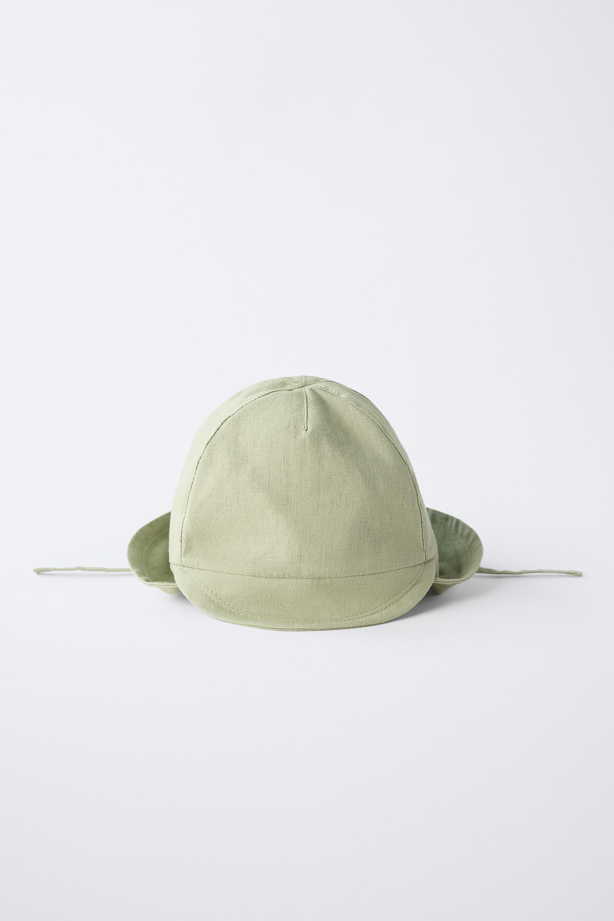 LINEN AND COTTON HAT - Khaki | ZARA United States