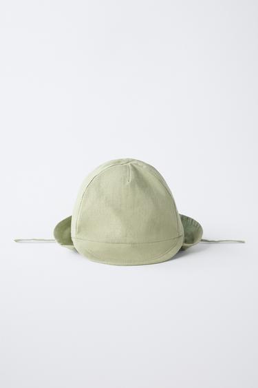 LINEN BLEND HAT - Khaki by Zara - Image 3