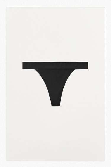 TANGA VISCOSA - Negro de Zara