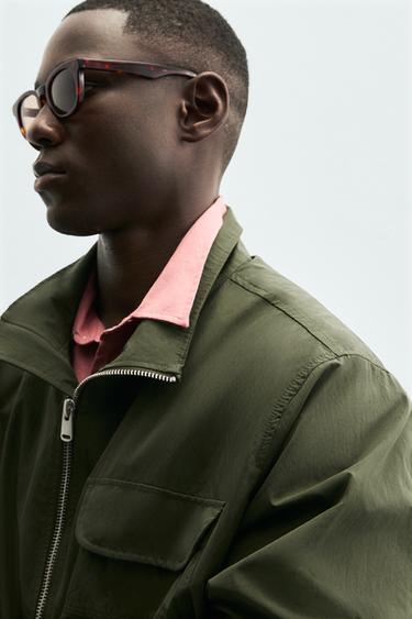 TECHNICAL PARKA WITH POCKETS - Green by Zara - Image 6