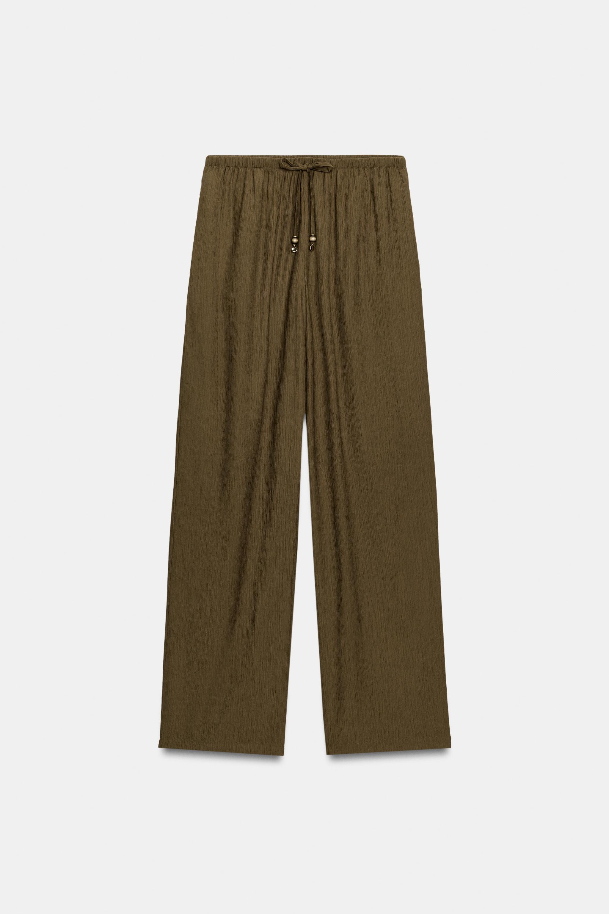 DÖKÜMLÜ DÜZ PAÇA PANTOLON - Görsel 5