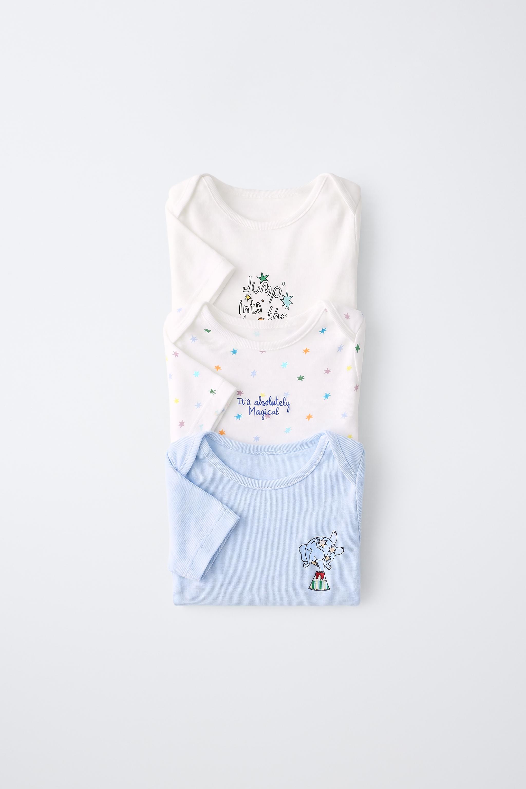 THREE-PACK CIRCUS PRINT BODYSUITS
