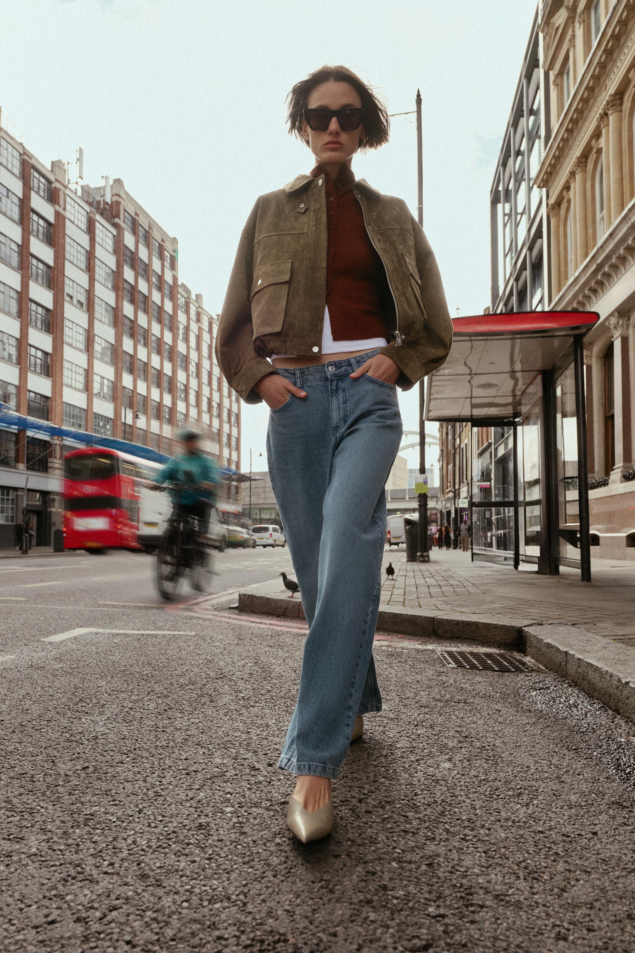 Vカットポインテッドトゥミュール - トープグレー | ZARA Japan