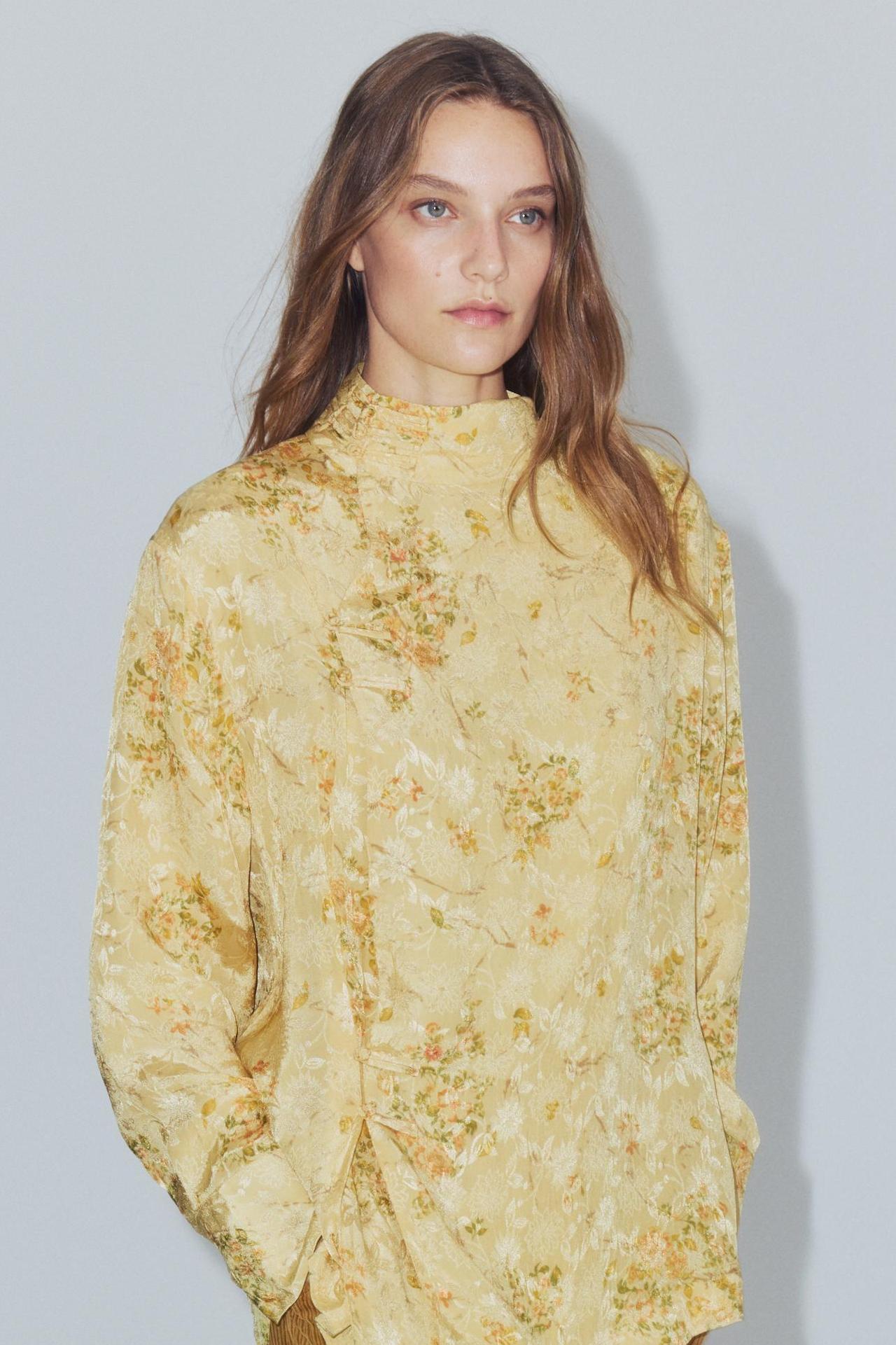 ZW COLLECTION PRINTED SHIRT — Yellow