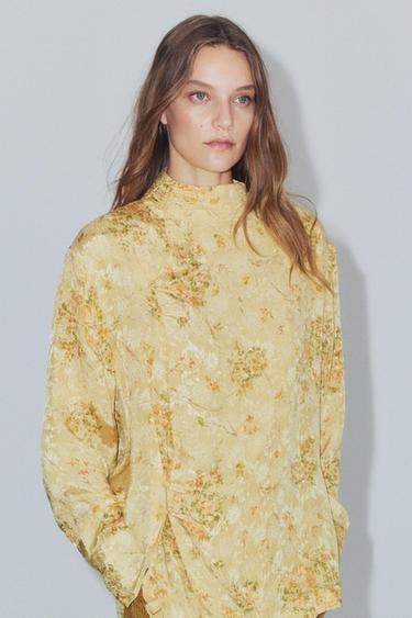 ZW COLLECTION PRINTED SHIRT — Yellow 1