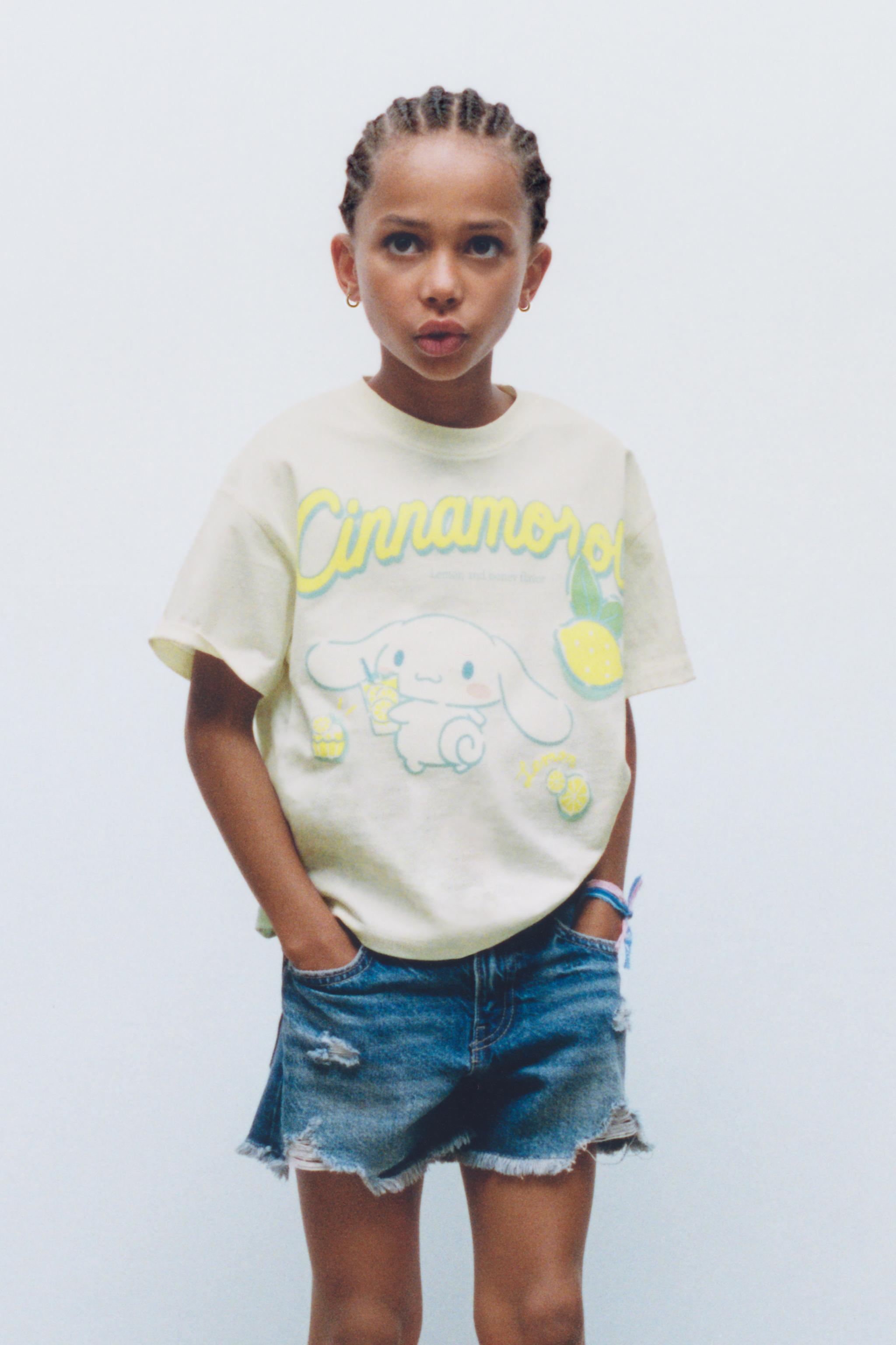CINNAMOROLL © SANRIO レモン柄Tシャツ - エクリュ | ZARA Japan / 日本