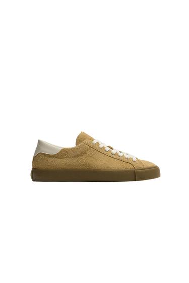 ZAPATILLA PIEL - Marrón Camel de Zara